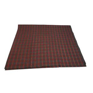Red & Green Plaid Cotton Quilting Fabric 2 Yards x 44 Inches Wide New Condition